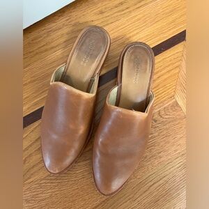 Soludos Brown Leather Mules